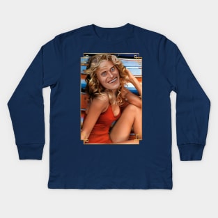 Farrah Fawcett / Willem Dafoe Kids Long Sleeve T-Shirt